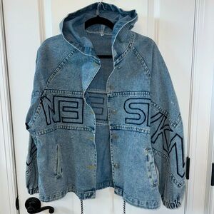 Denim Hoodie Jacket